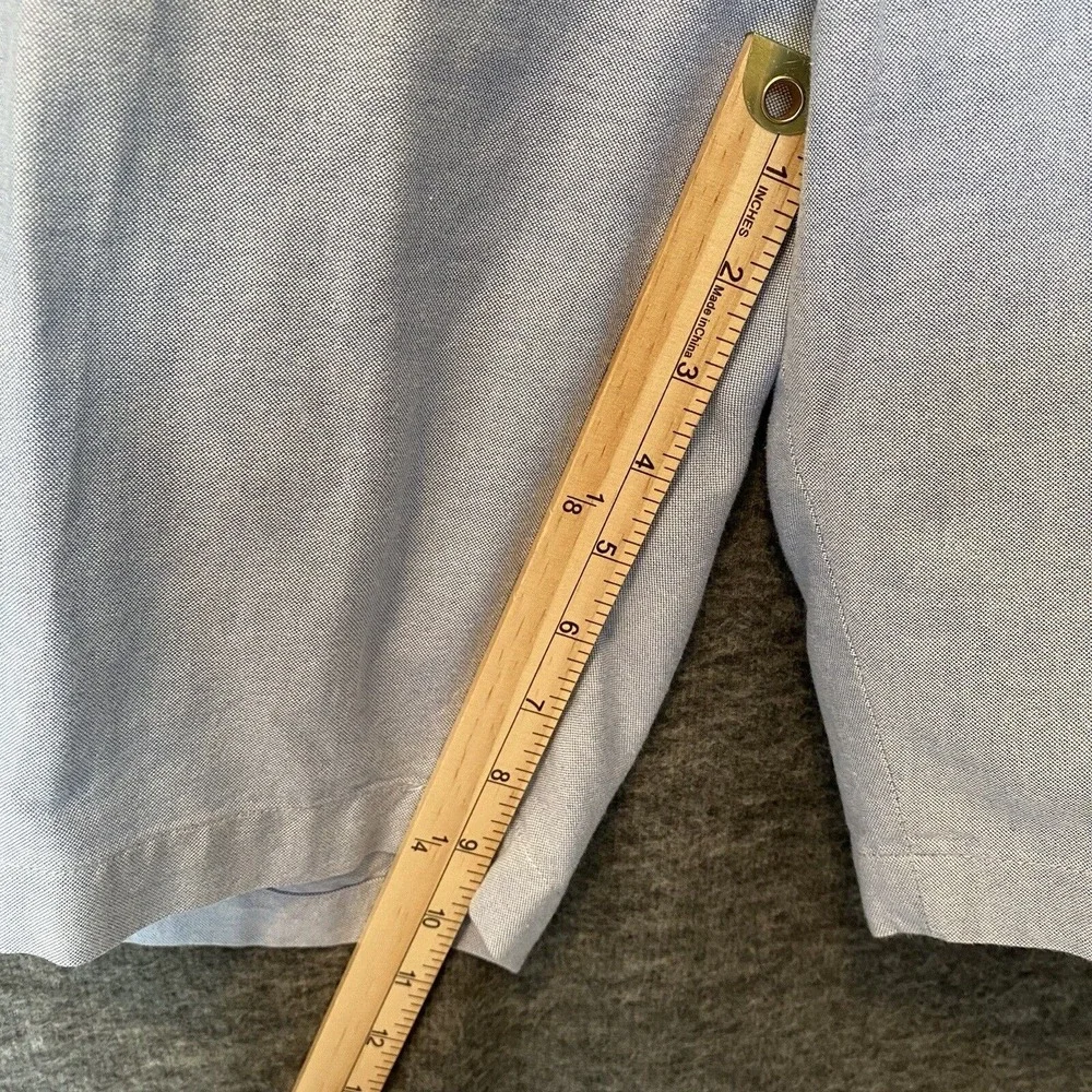 VTG Polo Ralph Lauren Preston Chino Shorts Mens 48B‎ Big Chambray Classic Preppy